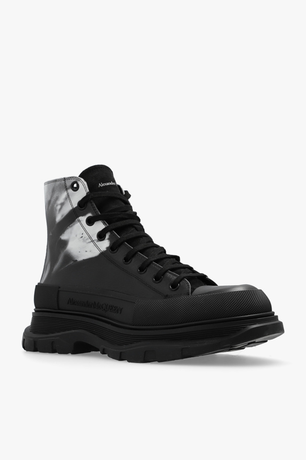 ★alexander mcqueen★ Tread Slick High Top Sneakers Black 70 Alexander McQueen Tread Slick high-top Sneakers | Black